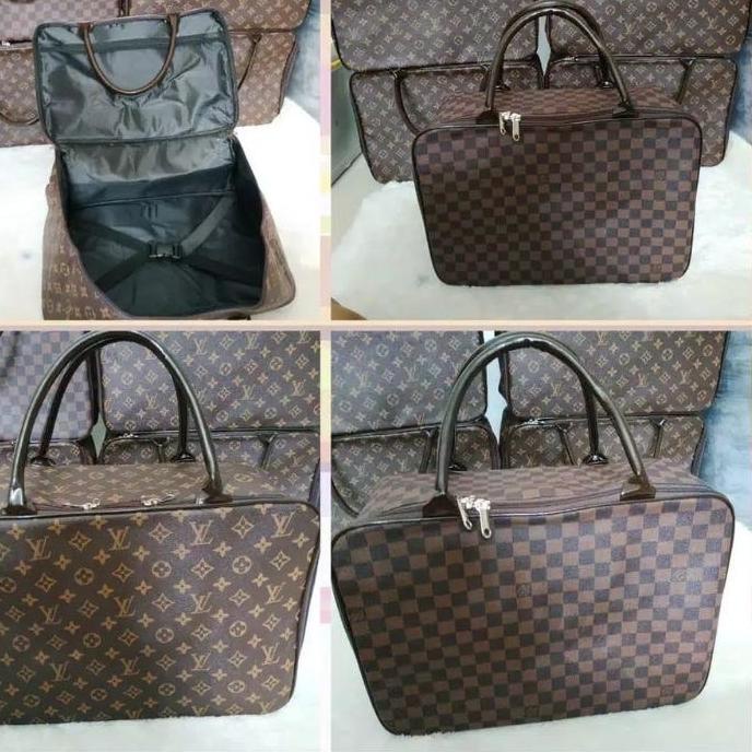TAS TRAVEL DAMIER MONO LV TAS TRAVELING BEPERGIAN TAS MUDIK TAS BAJU PAKAIAN DINAS TRAVELLING JALAN 