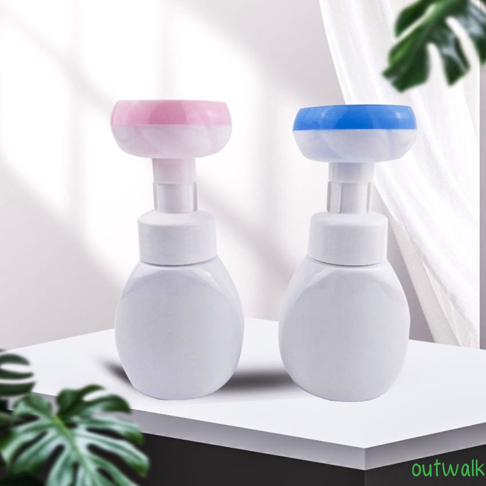 Plastic pressing flower foam bottle refillable bathroom handmade soap shampoo empty bottle sub-bottle ow