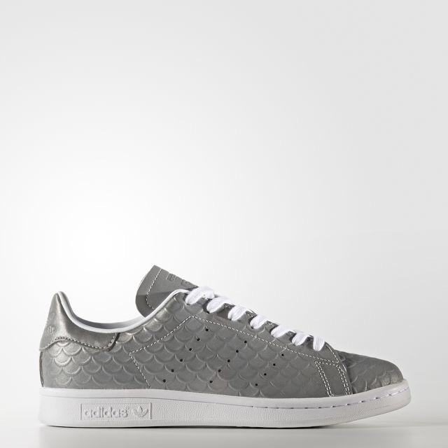 Adidas Women Stan Smith Shoes Silver Original