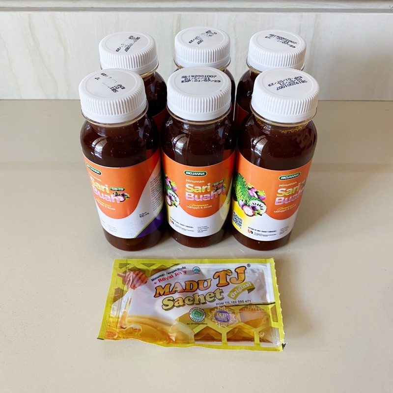 FREE MADU/ PROBIOTIK Sari Buah BIOJANNA (Obat Herbal) utk Lawan Covid