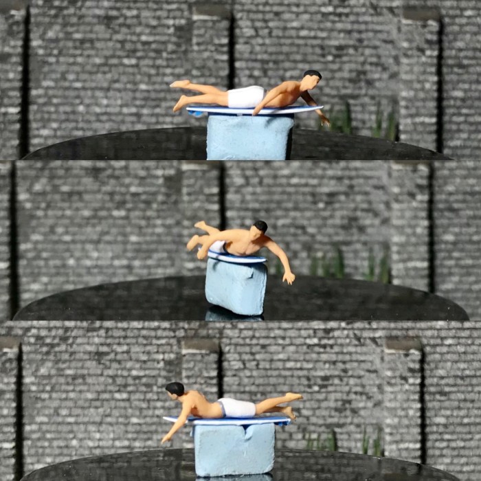 SKALA Miniatur surfer HO skala 87