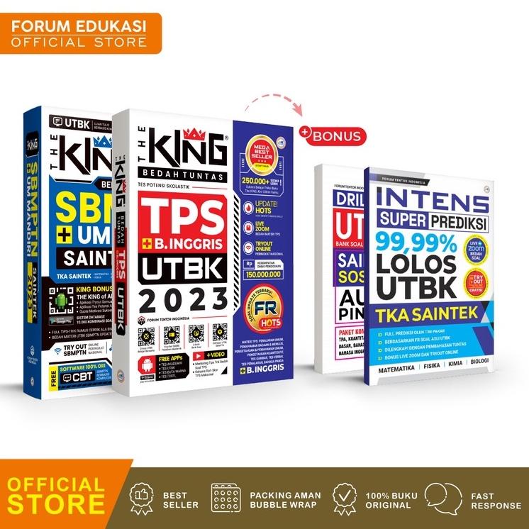 [(BAYAR DITEMPAT) PAKET HEMAT THE KING SAINTEK - SOSHUM 2023 + THE KING TPS 2023 BONUS BUKU INTENS U