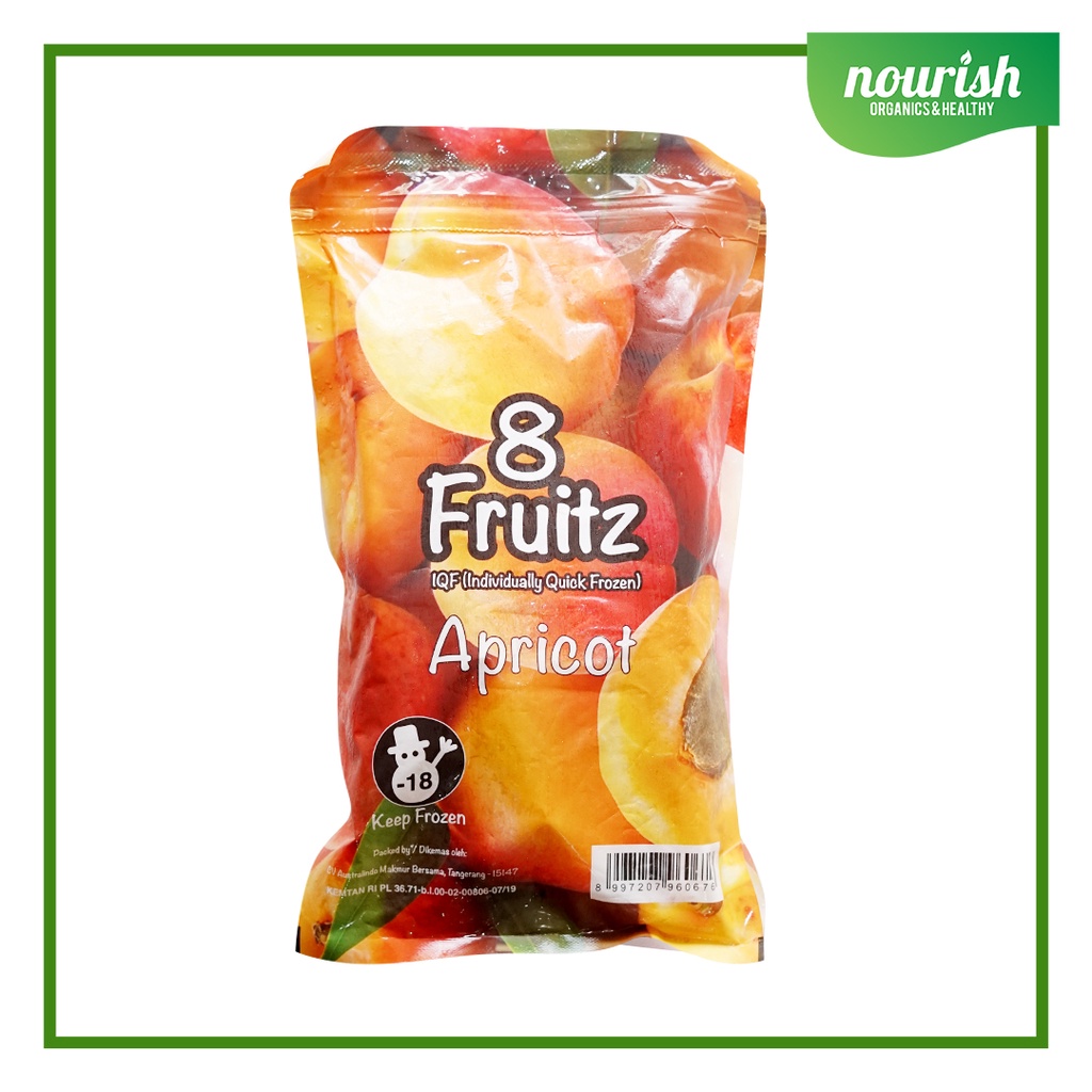 8 Fruitz IQF Apricot IQF  / Apricot Beku 500 gr