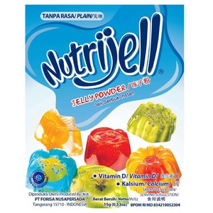 

Nutrijell Plain/tanpa rasa @15 gr :1 psc