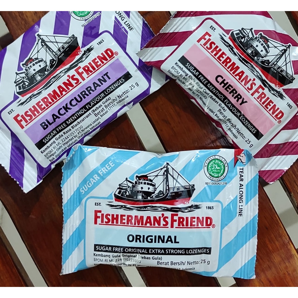 Permen Fisherman's Friend Aneka Rasa 25 GRAM / Melegakan Tenggorokan / Membuat Nafas menjadi Lebih Segar