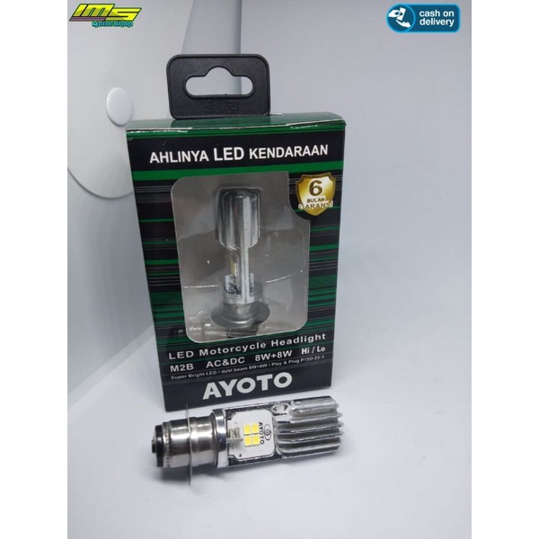 Dop lampu bohlam LED H6 ayoto