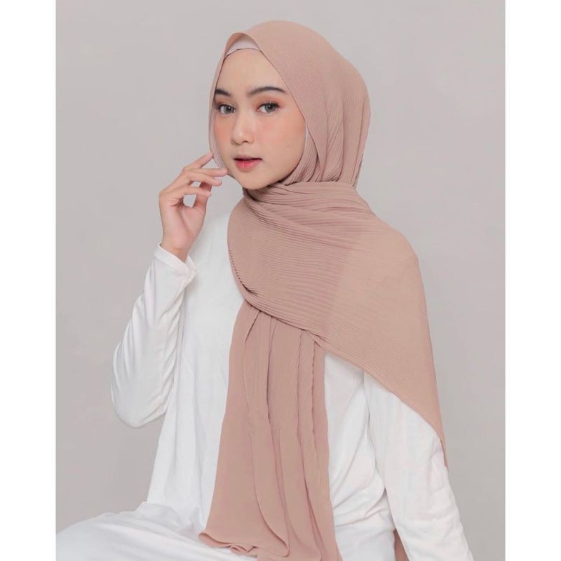 NAMOUTFIT Hijab Pashmina Plisket Termurah Bahan Hyget Premium Pashmina Plisket Wanita Terlaris