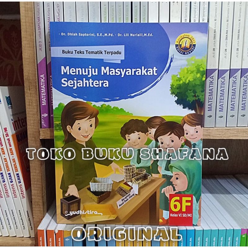 Paket 4 Buku Tematik Terpadu Yudhistira 6F 6G 6H 6I K13 Edisi Revisi Kelas 6 SD ORI