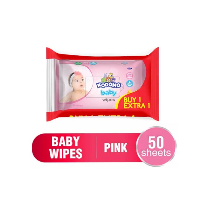 KODOMO Baby Wipes Bundel isi 2 Bungkus @50lembar