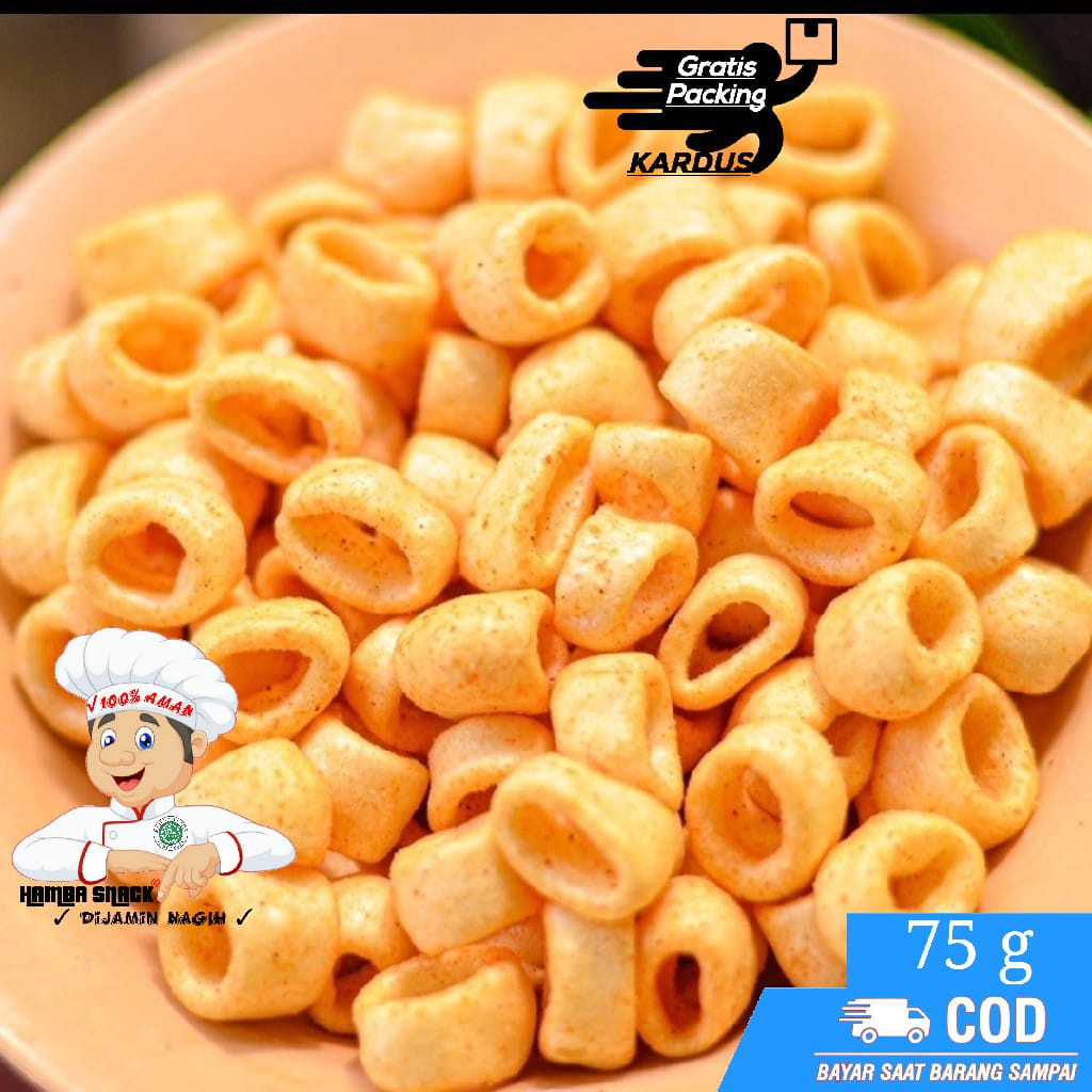

Makaroni MICRO 75g / SNACK TERMURAH - JAJANAN JADUL GURIH RENYAH DAN RASA DIJAMIN NAGIH BISA COD