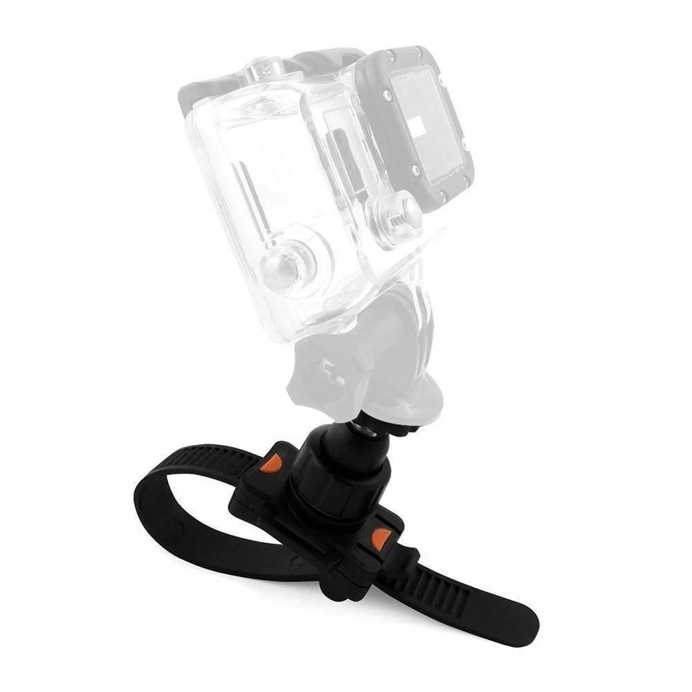 AUGUSTINA Gopro Klip Bracket Sepeda Motor Tahan Lama Untuk Gopro Hero7 6 5 4 3 Camcorder Aksesoris Belt Mount Holder