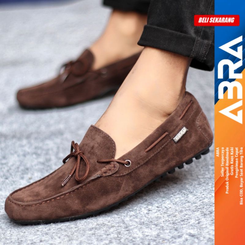 Sepatu Slip On Casual Pria Sepatu Santai Original ABRA