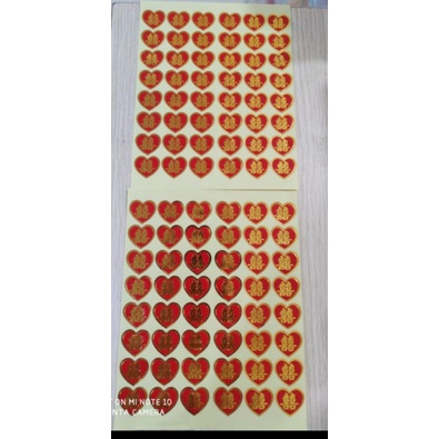 

stiker buah 2cm 96pcs love