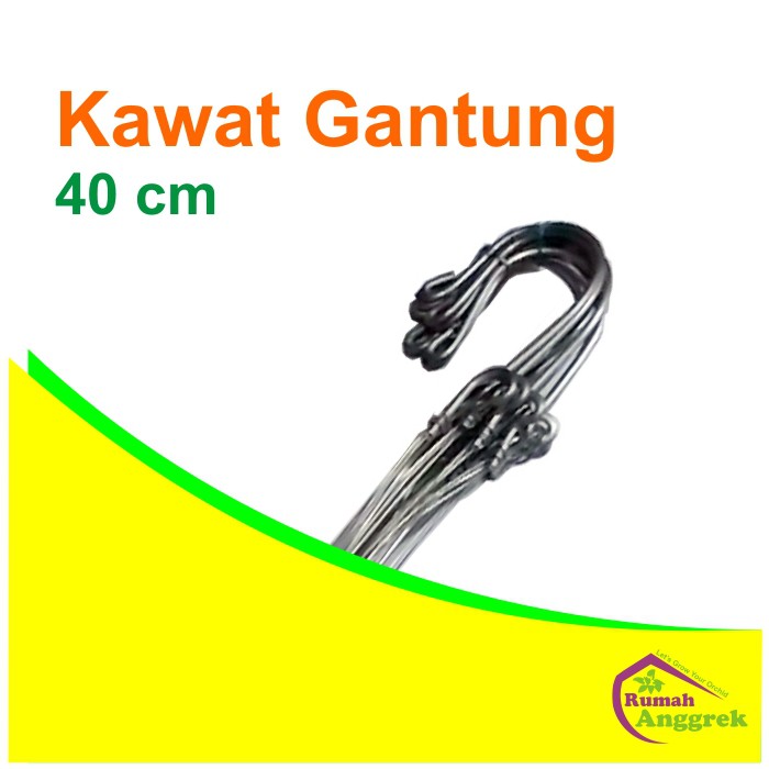  Kawat  Pot  Anggrek  Gantung 40 cm kaki 3 Shopee Indonesia