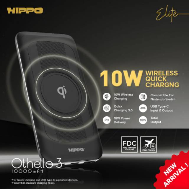 Hippo Powerbank  Elite Othello3 10000mAh