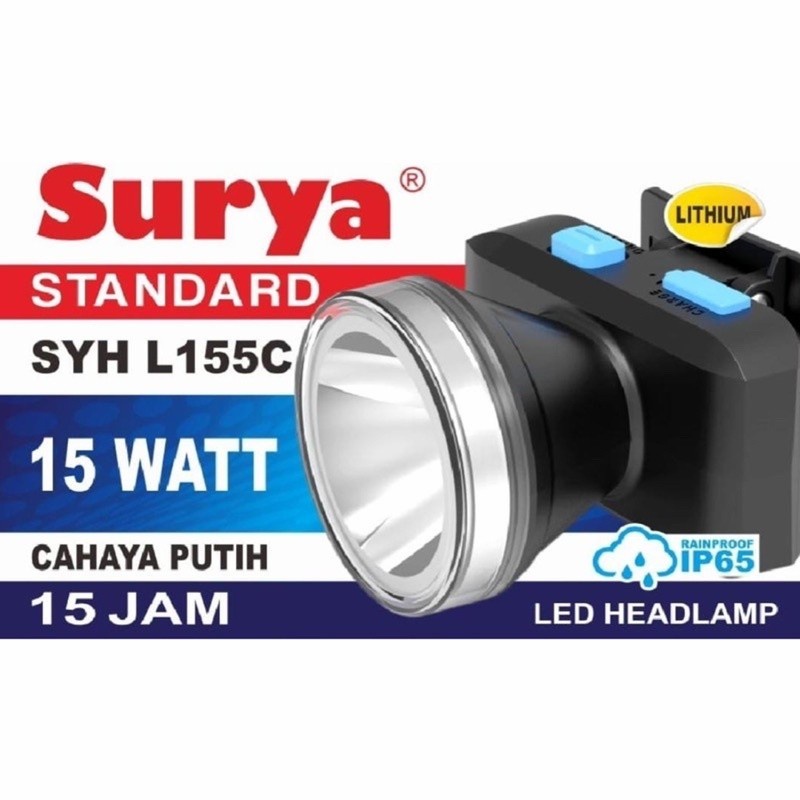 Senter Kepala Surya 15 Watt Syh L 155 C Headlamp Surya SYH L155C