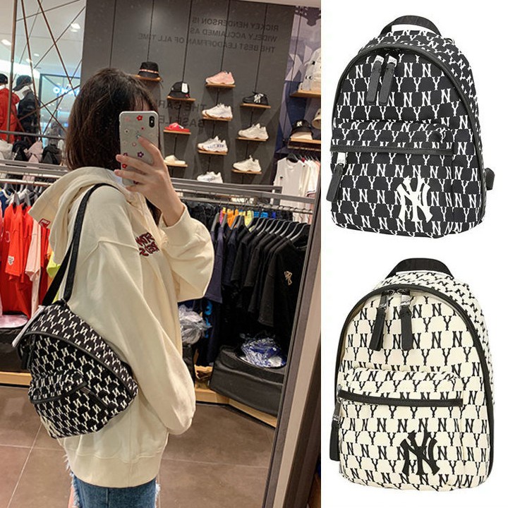 Ransel wanita JAKARTAWHOLESALE COD 233901 MLB Korea Monogram Backpack  Backpack Bacpack Korean style