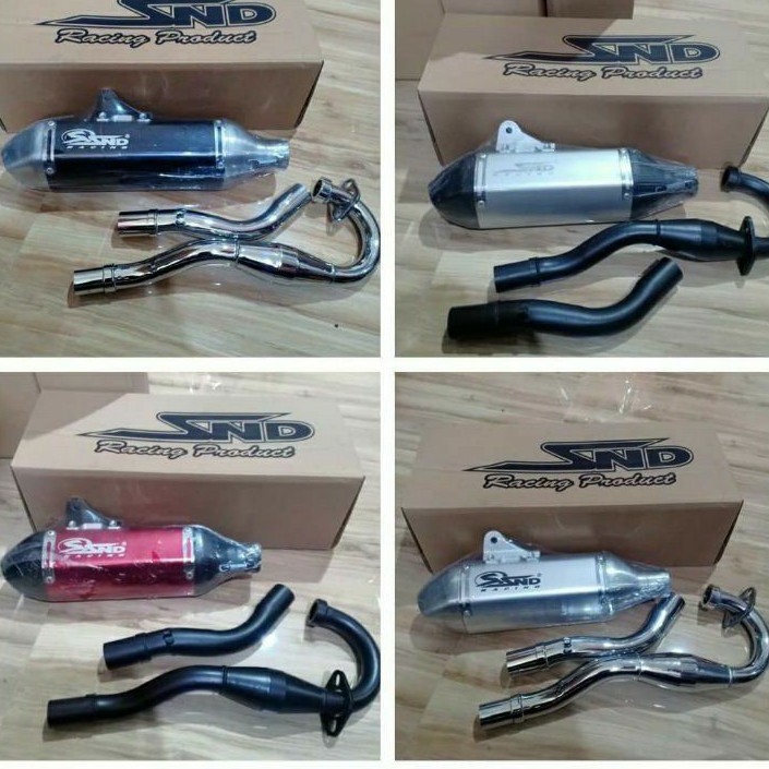 KNALPOT SND RACING PENTAGON ORIGINAL FOR KAWASAKI KLX 150 DAN HONDA CRF 150L. MOTOCROSS DTRACKER GTX