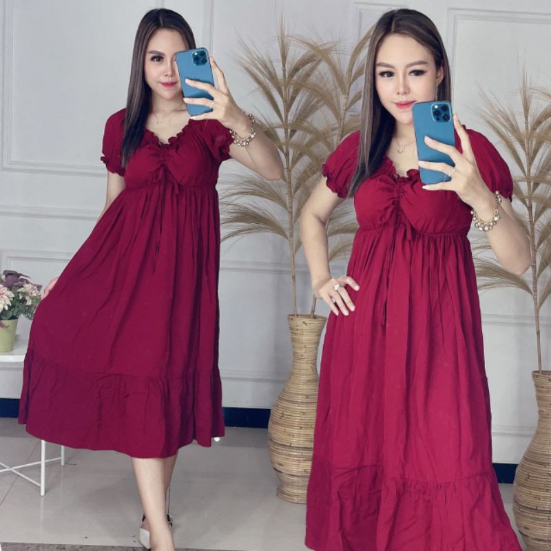 Daster Elsa ikatan cinta viral 2021 daster Elsa Rayon/dress andin daster andin/DRESS ELSA FULL KANCING/DASTER KOREA FULL KANCING//DASTER NAGITA FULL KANCING/ KEMEJA KOREA// DASTER BALI//DASTER KEMEJA //