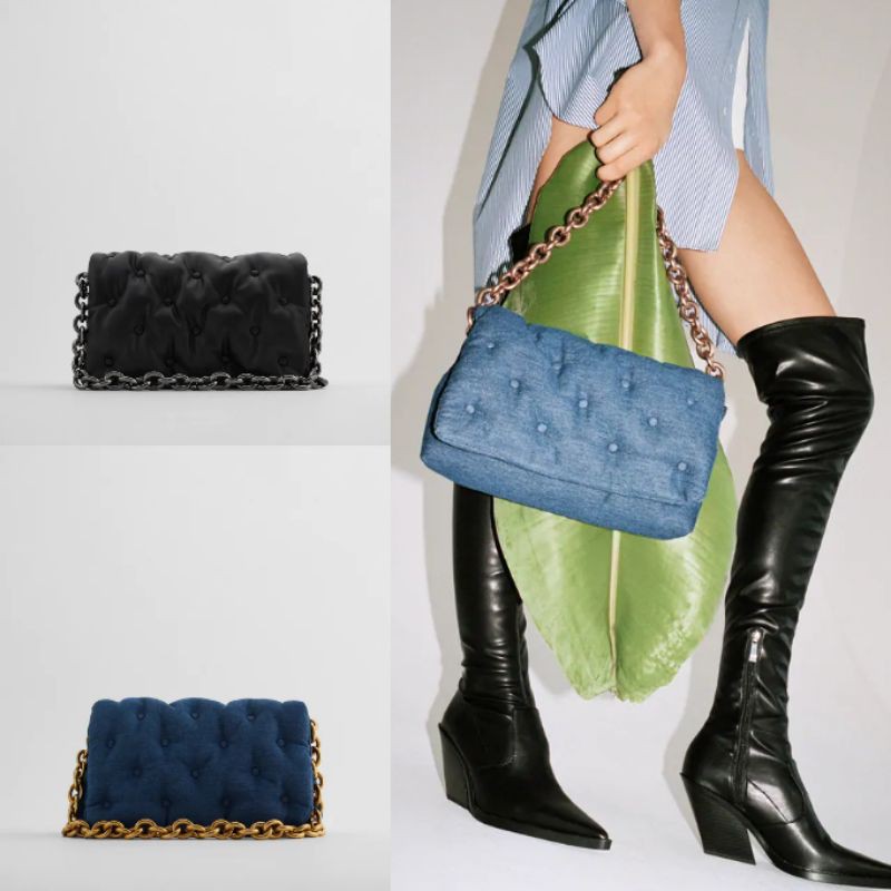 Z*RA quilted maxi crossbody bag