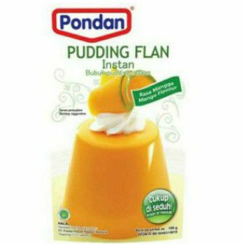 

PONDAN Pudding Flan Instan bubuk pudding jelly rasa MANGGA 100gr.