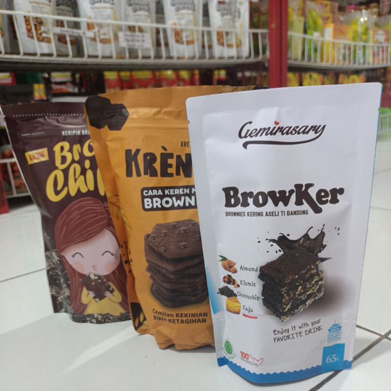 Bundling 3 - Krenies - Browker - Bron Chips Brownies Kering Random Rasa