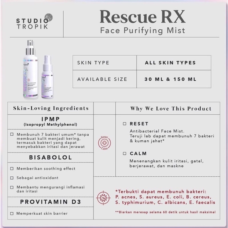 STUDIO TROPIK BB Size Original Priming Water | Flawless | Dreamsetter | Antibacterial | Balance ORIGINAL