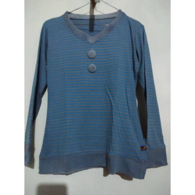 Kaos salur blue denim / kaospreloved