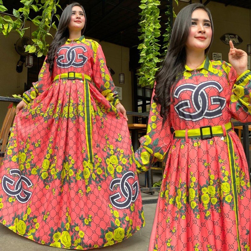 Maxi dress SHR GUCCII FLOWER ( busui friendly )