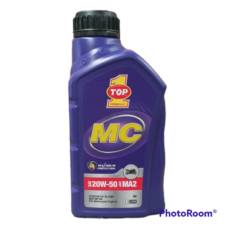Oli Mesin TOP 1 4T MC UNGU Purple SAE 20W-50 800ml &amp; 1 Liter Original Resmi 100%
