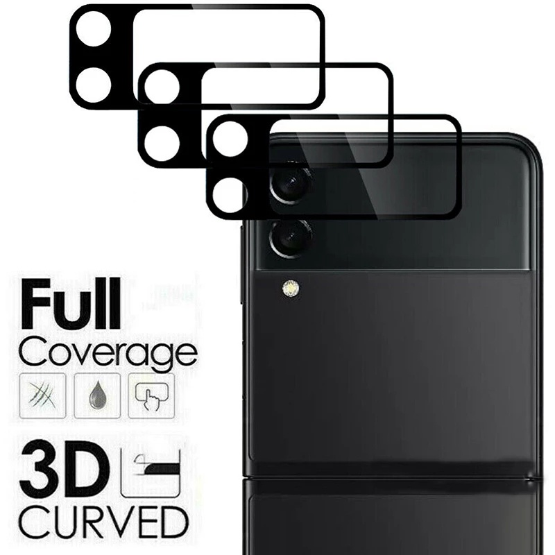 1Pcs  HD Clear Full Coverage Guard Camera Lens Tempered Glass Film For Samsung Galaxy Z Flip 3