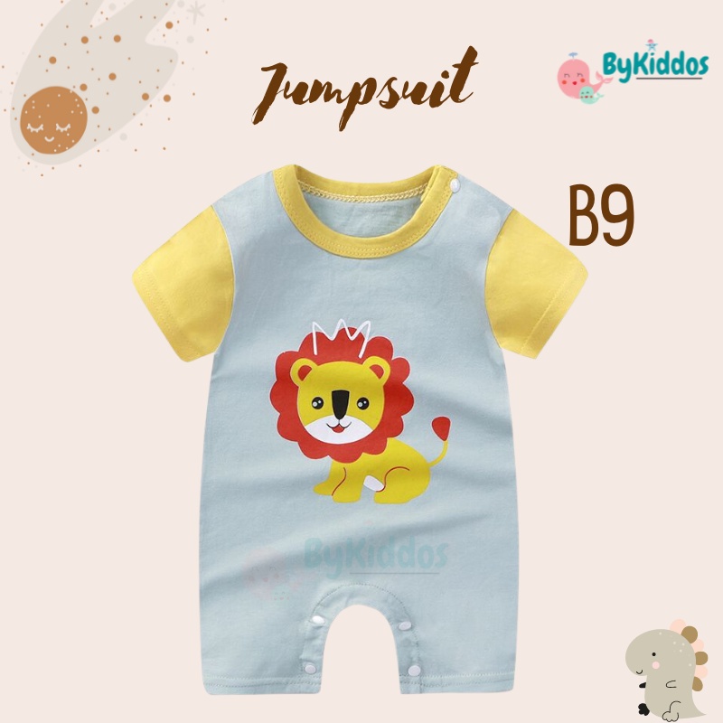 ByKiddos - Jumper Import Lengan pendek / Jumpsuit Import Lucu /  Baju Bayi Imut Lucu / Jumper Bayi Pendek Import Part 2