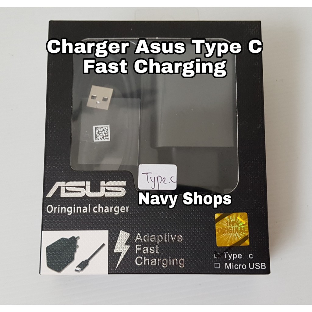 Charger Asus Type C Fast Charging Original Charger Asus Zenfone 3 Ori