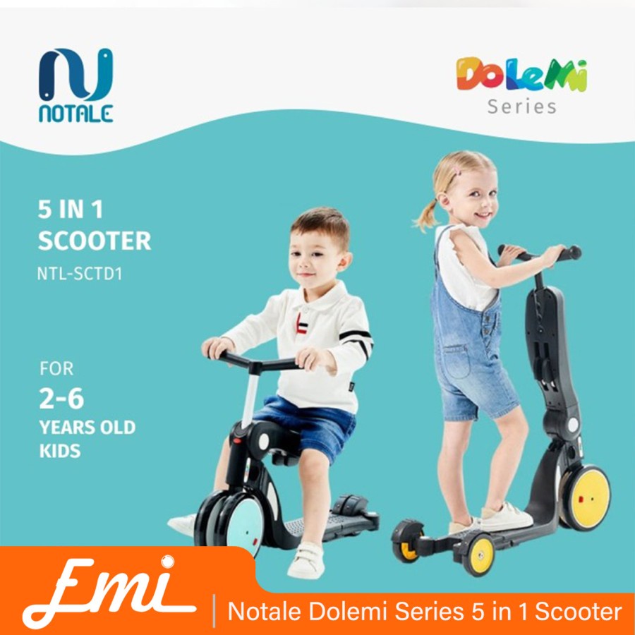 Notale Dolemi Series 5 in 1 Scooter Anak Sepeda Mirip Bebehoo