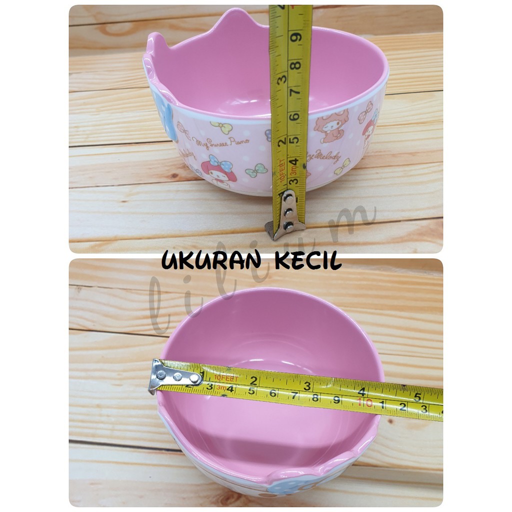 Mangkuk Melamin Timbul Hello Kitty My Melody Mangkok Bowl Melamine