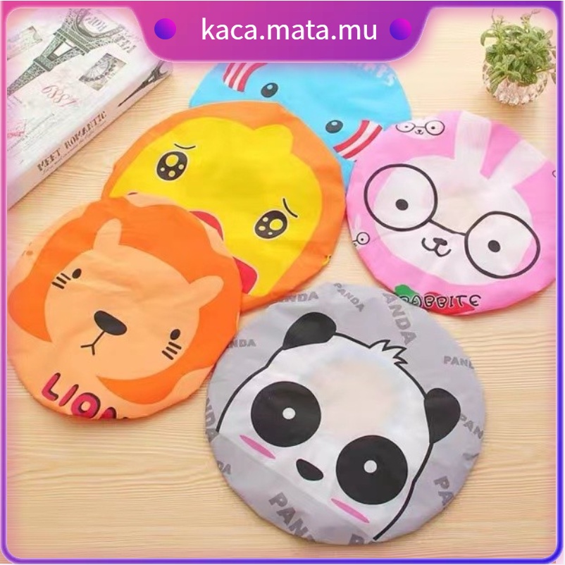 Shower Cap Topi Mandi Karakter /Shower Karakter Lucu/ Topi Mandi / Penutup Kepala