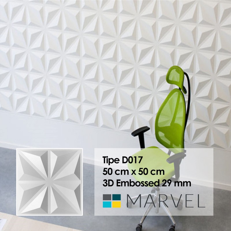 3D Wall Panel Dinding (PVC) MARVEL