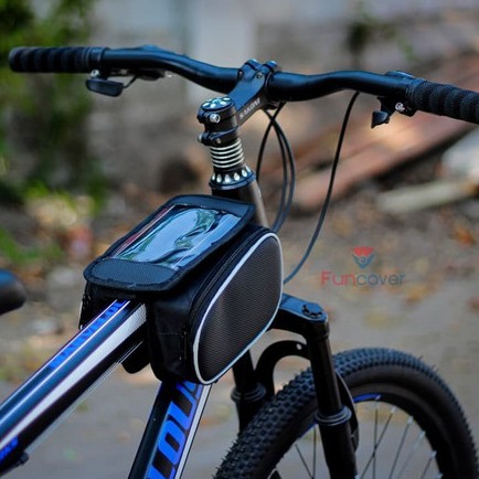 Aksesoris Sepeda Tas Organizer Holder HP Sepeda - Tas Stang Sepeda Lipat Mtb Waterproof Universal