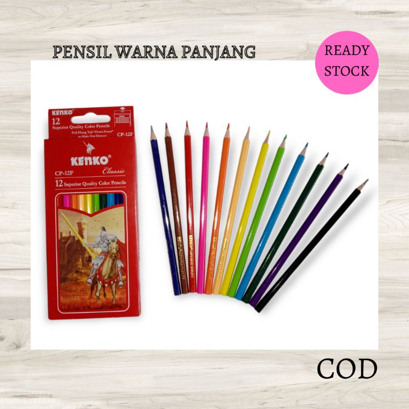 

Pensil Warna Set Kenko Panjang 12 Alat Gambar Menggambar Mewarnai