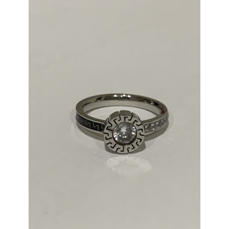 Cincin Besi Putih Asli Ternate Model #3