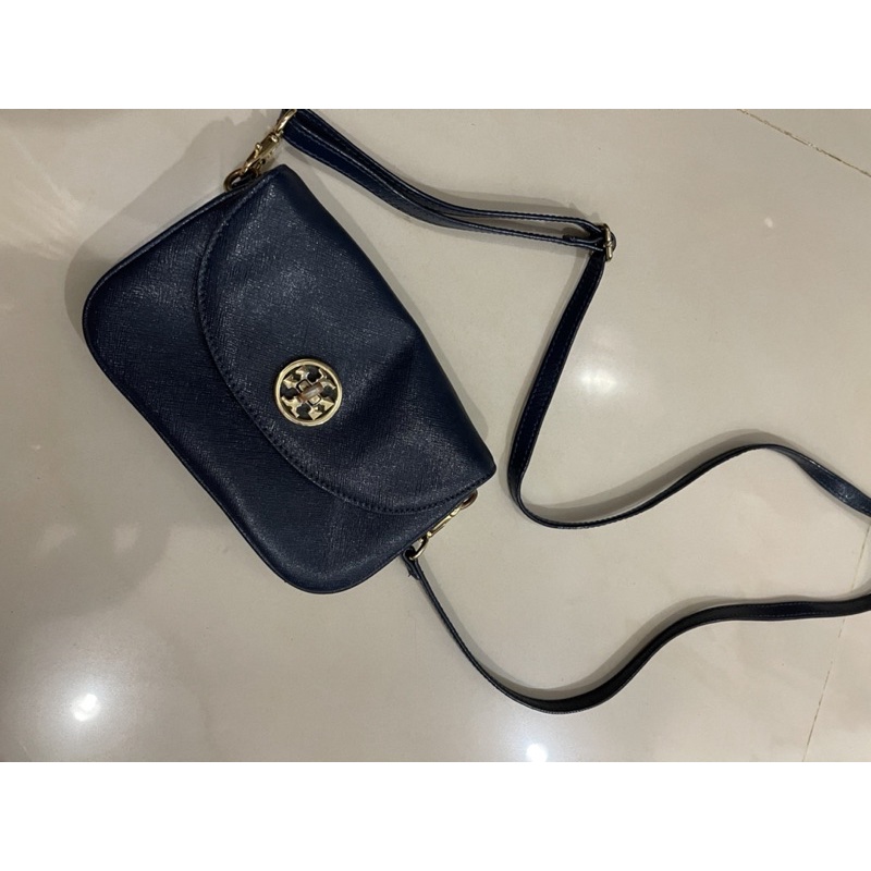 Tory Burch Sling Bag (Navy Blue) Original ; Tory Burch Cross Body Bag