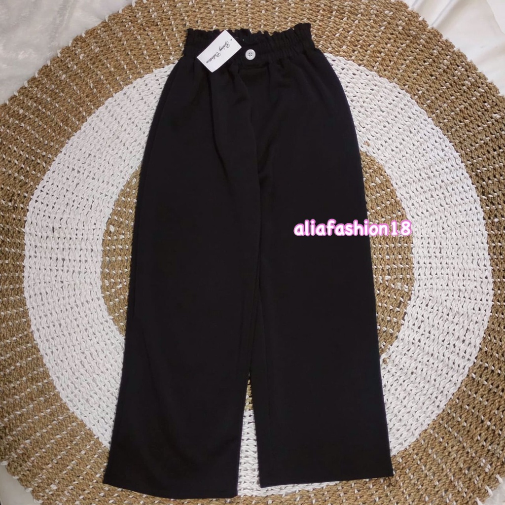 CELANA KULOT JUMBO SCUBA/CELANA KULOT FULL KARET/KOREAN PANTS WIDE LEG PANTS