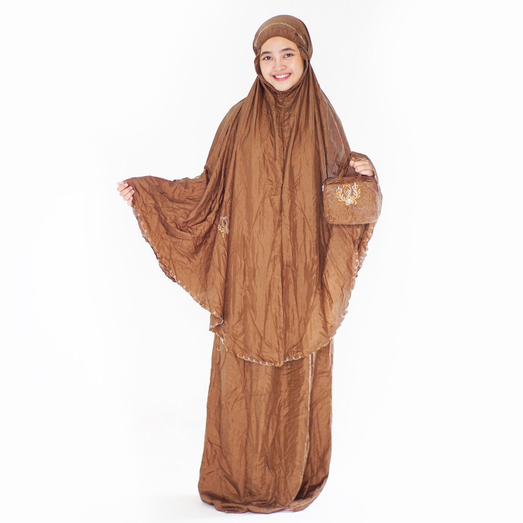 Rukuh Parasit Jumbo Eversin Atas Bawah / Mukena Atas Bawah Potongan Travel / Rukuh  Traveling