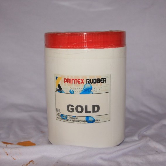 

Tinta rubber sablon kaos Kurnia Printex warna GOLD