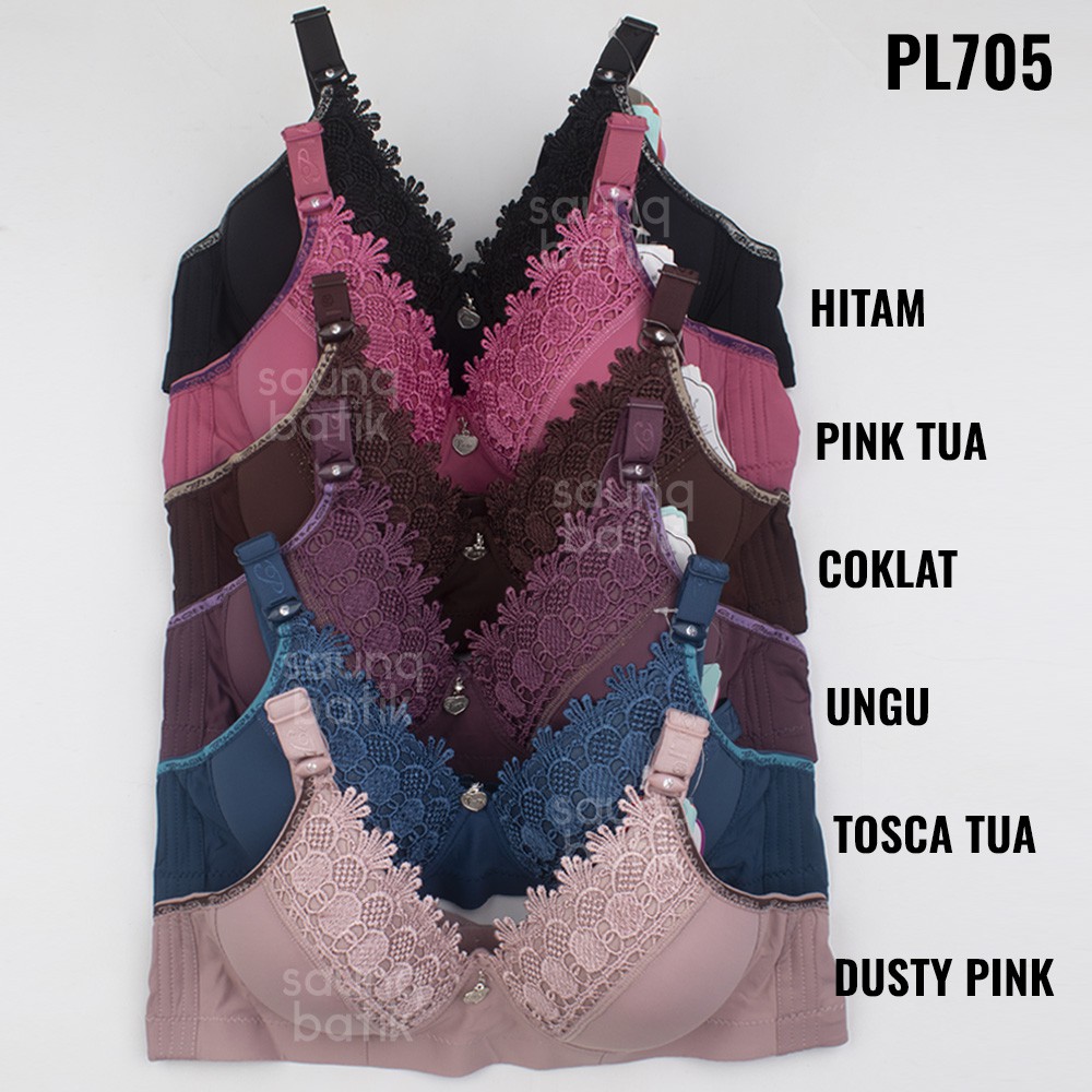 BH Piaoli PL422 PL705 [Size 36-42] BRA Wanita Tanpa Kawat