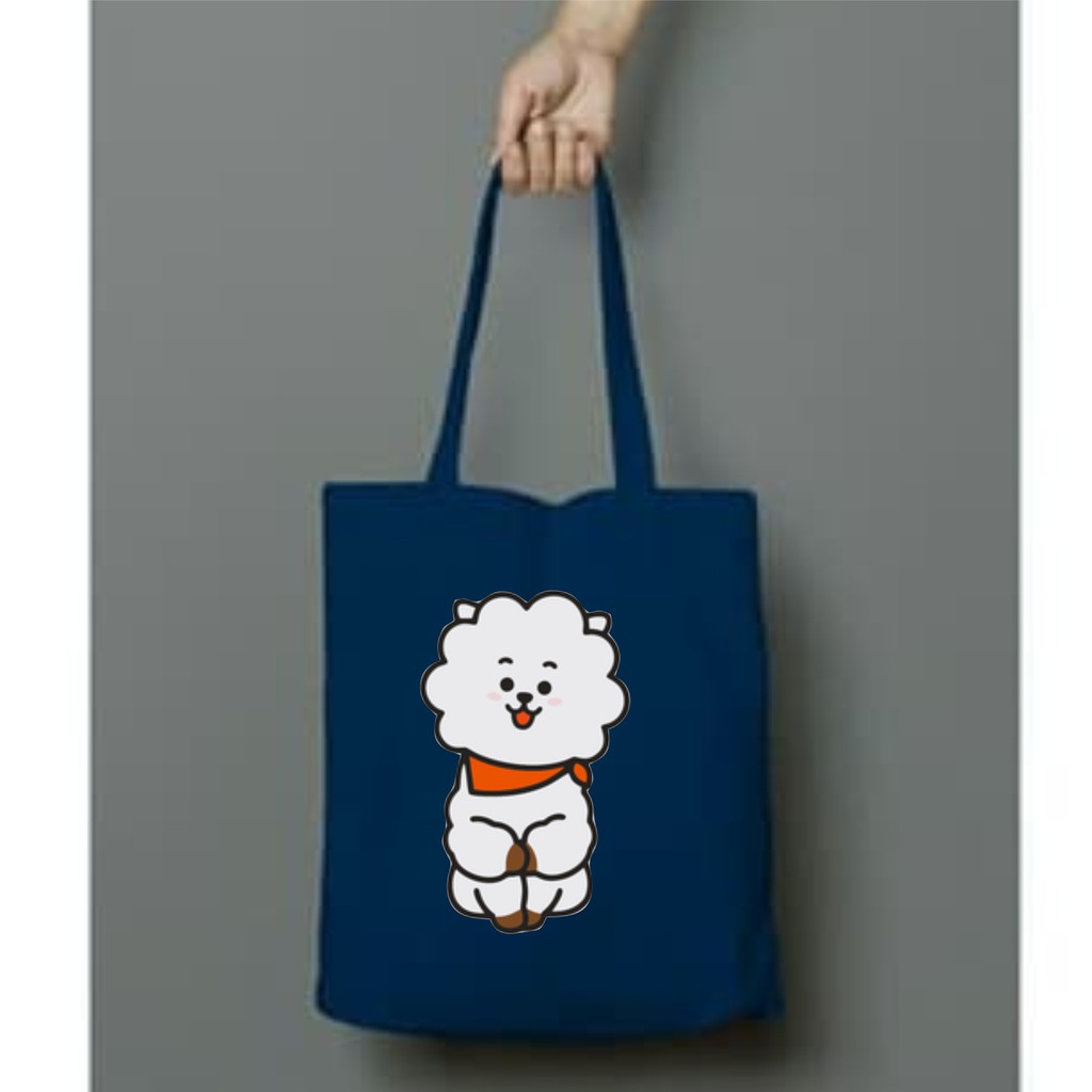 Totebag BT21 ( RJ ) ll PAKAI RESLETING