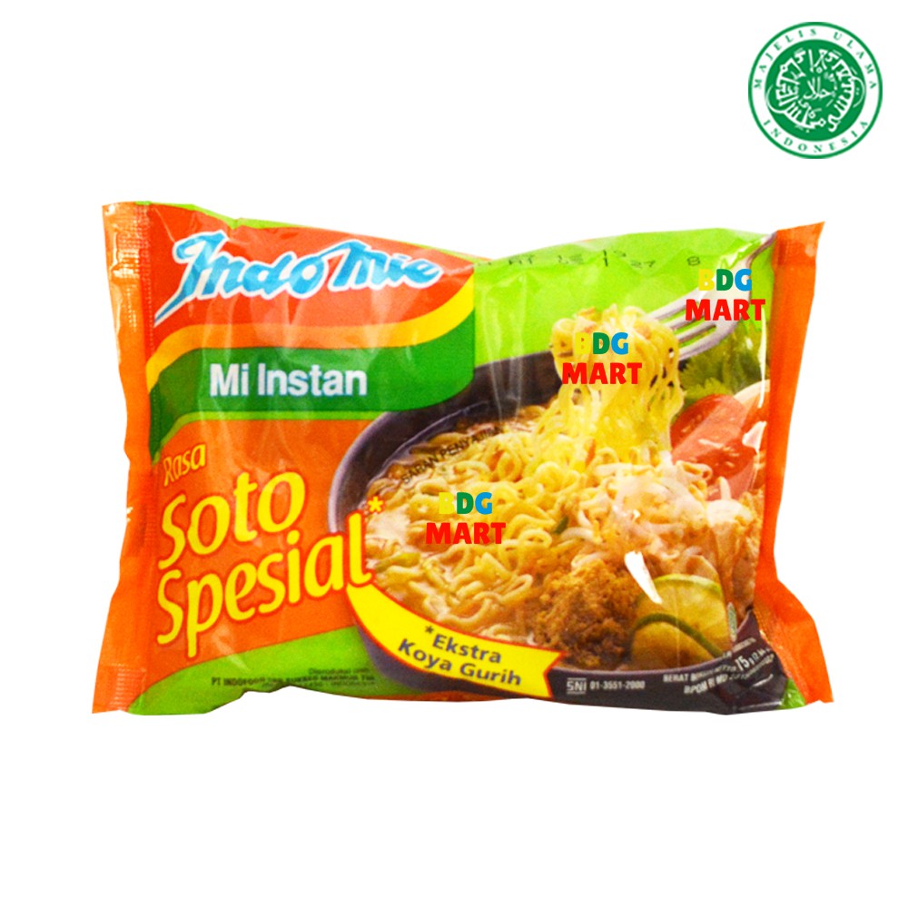 

Indomie Soto Special Mie Instan Kuah Lengkap Dengan Ekstra Koya Gurih Halal MUI - 75gr