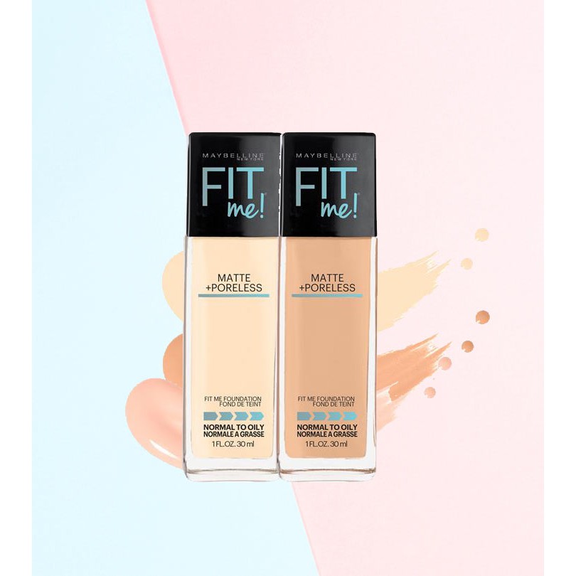 ★ BB ★ Maybelline Fit Me Matte + Poreless Foundation 30ml Botol