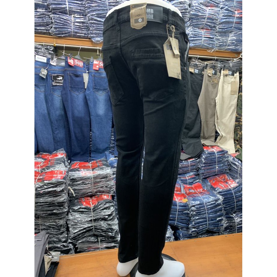  CELANA  JEANS  PRIA SLIMFIT PENSIL STRETCH HITAM Shopee 