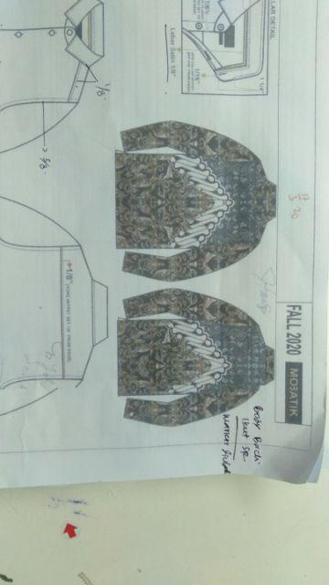 Uwer Merak Kemeja Batik Pria Full Furing Bahan Katun Cabut Primisima